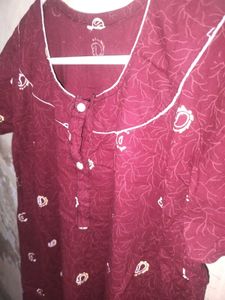 Maroon Designing Gown