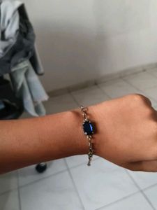 Elegant Blue Gemstone Bracelet