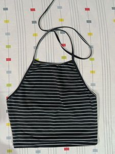 Shien halter neck backless top