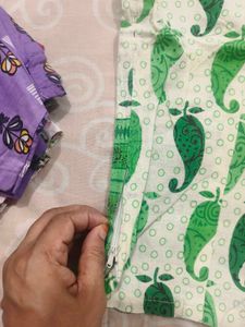 Green Paisley Print Blouse