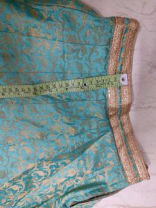 Stunning Teal Brocade Skirt