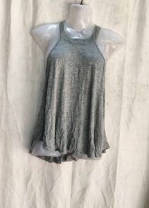 Grey Flowy Tank Top