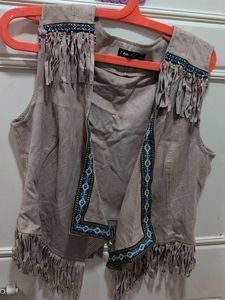 Boho Fringe Vest