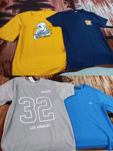 PACK OF FOUR UNISEX T-SHIRTs