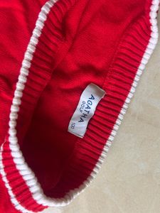 Red Dog Applique Sweater