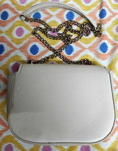 mango Stylish Cream Chain Sling Bag