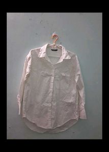 Classic White Oversized Button-Up Shirt