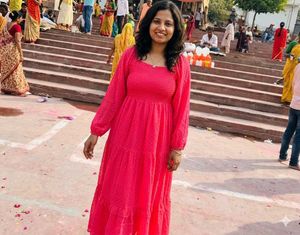 Vibrant pink Ethnic Gown