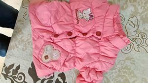Pink 'Charming Kitty' Puffer Jacket