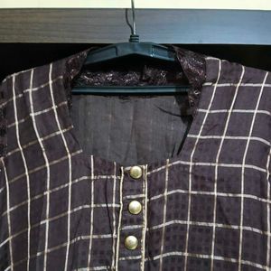 Chic Checked Kurta Set
