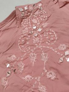 Pink Embroidered Blouse