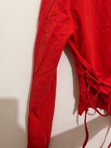 Orange Long Sleeve Top