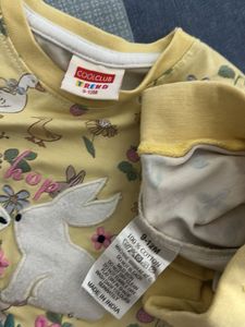 Cute Bunny &amp; Duck Print Tshirt and shorts Set