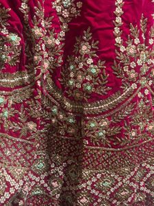 Stunning Embroidered Velvet Lehenga