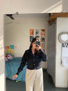 Cute Black Cardigan w/ Gold Hearts