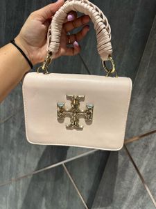 Stylish Light Pink(Peach) Handbag Women - Tory Bur