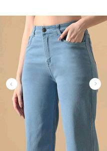 Light Blue Wide Leg Jeans