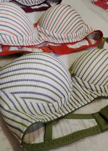 Striped Padded Bras (Set of 3)
