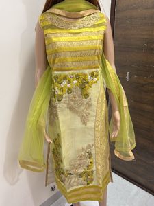 Beautiful Yellow Kurta Set with Dupatta