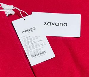 Red backless mini dress