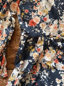 Floral Print Long Sleeve Dress