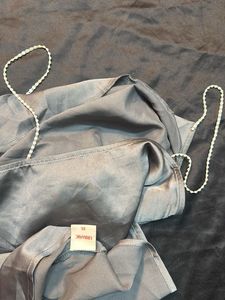 Satin Cami with Pearl Straps