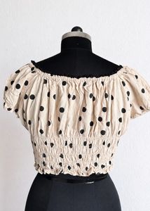 Polka Dot Crop Top free size from bust 32-
