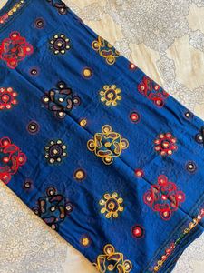 Indigo, Jamdani, Almond and Blue Ethnic Dupatta