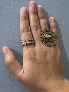 Boho Statement Rings Set