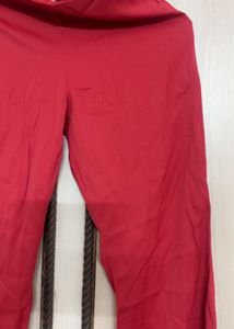 Stylish Red Women's Pants