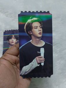 Jin And V MOTS ONE Official Holo Tickets