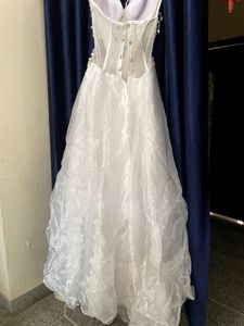 Stunning white halter neck gown
