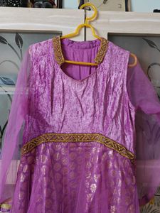 Beautiful Purple Ethnic Anarkali(40-44 size)
