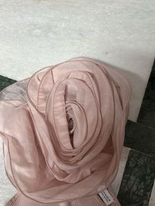 UNIQUE ZARA One-Shoulder Top with Rose Detail