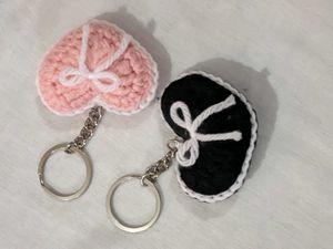 Handmade Crochet Keychain set 6pc