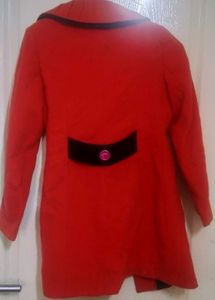Urgent Sell Orange  Wool Blend Coat