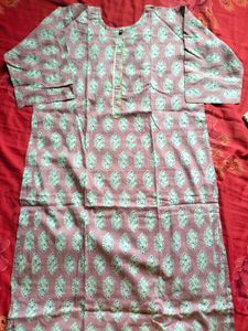 Beautiful Pink Printed Kurta Set