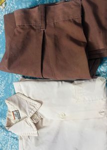 Girls School Dress Shirt &skilt