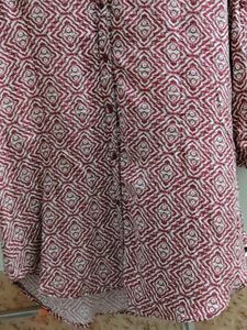 Maroon Geometric Print Shirt top