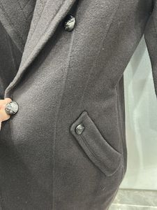 Elegant Brown Wool Coat