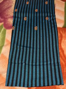 Embroidered Striped Suit