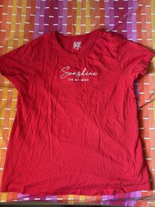 Red "Sunshine On My Mind" T-Shirt
