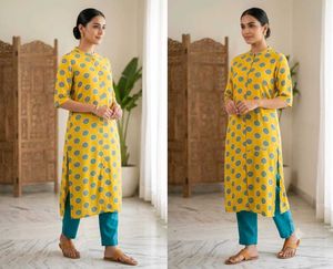 🧡💙Kurta Set