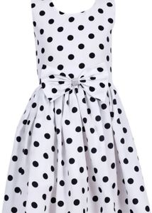 Polka Dot Dress Material with Bow