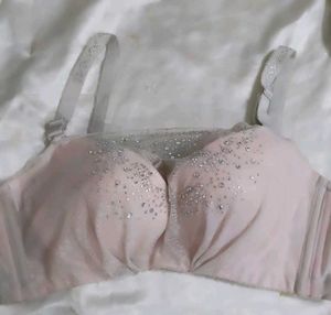 Sparkly Pink Padded Bra