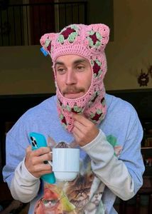 Crochet Justin Bieber's Cat Ear Balaclava/ski ma