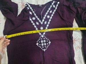 Stylish Wine Dhoti Cord set in xl size
