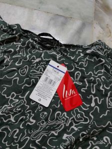 Green Printed Casual Tunic Top