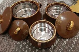 Elegant Brown Serving Bowls Set