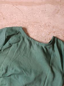 Embroidered Green Kurta